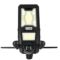 Kamera Keamanan LED Tenaga Surya Lipat Tiga Lensa EseeCloud untuk Luar Ruangan dengan Mikrofon Terintegrasi, Sensor Gerak, Tahan Air IP65/66, Audio Dua Arah