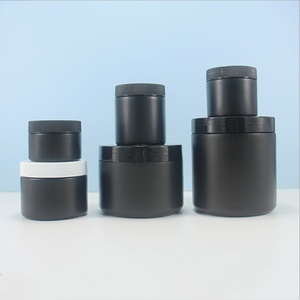 Rỗng Vòng 500ml đen nhựa chum sử dụng cho mỹ phẩm 32 oz HDPE đen nhựa Jar với vít nắp - Product Image 4