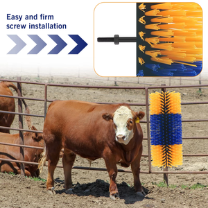 Kit de toilettage pour bétail, brosse à rouleaux pour <span class=keywords><strong>chevaux</strong></span>, brosse pour vaches, équipement d'élevage, directement de l'usine - Product Image 3