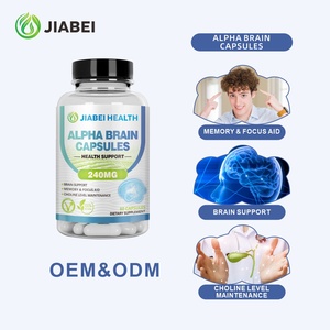 Maßgeschneiderte Nahrungsergänzungsmittel-Herstellung Alpha <span class=keywords><strong>Brain</strong></span> Kapseln für Erwachsene Kräuterextrakt Gehirngesundheit Nahrungsergänzungsmittel Großhandel Vitamine - Product Image 3