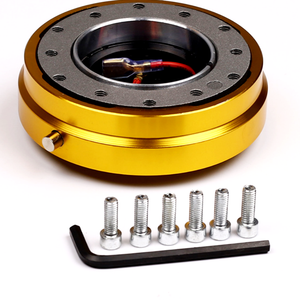 70mm in alluminio 6 fori Auto Auto a sgancio rapido volante adattatore per mozzo a scatto per volante sportivo da corsa - Product Image 1