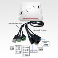 Lector de tarjetas UHF RFID de largo alcance impermeable para exteriores, 20 metros, para estacionamiento de automóviles, Material ABS, frecuencia de 860-960MHz