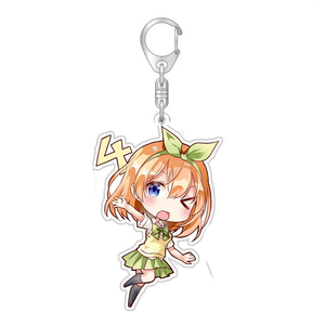Llaveros de las Hermanas Quintupletas Nakano: Nino, <span class=keywords><strong>Ichika</strong></span>, Yotsuba, Itsuki - Etiquetas para Bolsos, Regalos y Artículos de Moda - Product Image 5