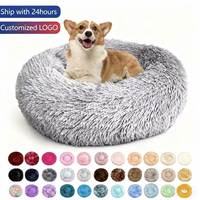 Coussin de luxe en velours écologique pour chat, lit douillet pour animaux, tapis de couchage, emballage sous vide, livraison directe pour chats et chiens