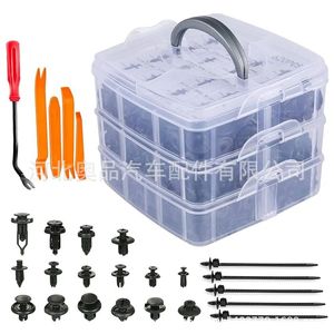 620Pcs Boxed <b>Clips</b> 16 Types For Fender Linings Mudguards Bumper Expansion Bolts Auto Fastener Repair Kit - Product Image 2