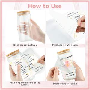 Transferts UV personnalisés pour tasses de 16 oz, 4 feuilles, motifs floraux, citations inspirantes, versets bibliques, cadeaux chrétiens, imperméables, à frotter - Product Image 5