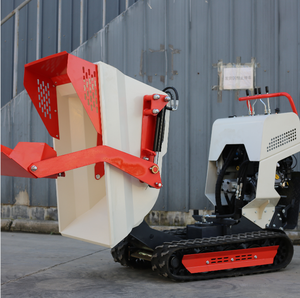 Mini Mixer Beton Self-Loading Dumper Crawler <span class=keywords><strong>Loader</strong></span> Bermesin <span class=keywords><strong>Diesel</strong></span>/Bensin <span class=keywords><strong>Skid</strong></span> Steer Track Moving Tread Small Dump Bucket - Product Image 1