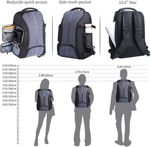 Muestra Gratis, Venta Caliente, Bolsa de Cámara Digital Impermeable de Alta Calidad, Mochila para Cámara DSLR con Cubierta para Lluvia - Product Image 4
