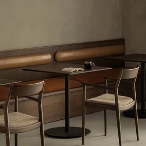 <span class=keywords><strong>Muebles</strong></span> <span class=keywords><strong>de</strong></span> Comedor <span class=keywords><strong>de</strong></span> Estilo Vintage para Cafetería, Cabinas Personalizadas, Sofá Acolchado Suave Montado en la Pared, Mobiliario Comercial para Catering - Product Image 1