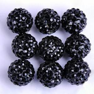 Cuentas de Arcilla Polimérica con Diamantes de Imitación, Tipo Shambhala, de 10 mm, con Doble Orificio, para la Elaboración de Joyería, 2025 - Product Image 1