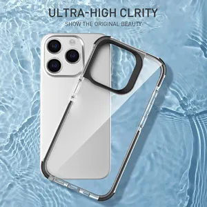 New Anti Yellow TPU Mobile Phone Case Shockproof For IPhone 15 Pro Max Case