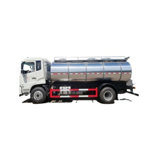 Camión Cisterna de Leche de 12 CBM, Camión de Almacenamiento y Transporte de Leche Dongfeng Equipado con un Tanque de Acero Inoxidable para Mantener la Leche Fresca - Product Image 3
