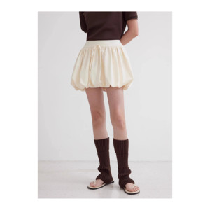 "อลิซ" กระโปรงสั้นเอวต่ำป้องกันการโป๊ลายดอกไม้สำหรับผู้หญิง - Product Image 3