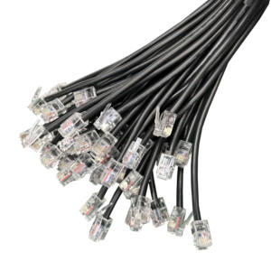 สายเคเบิลไมโครโฟนจัมเปอร์ RJ45 8สายตัวนำทองแดงฉนวนพีวีซีขั้วต่อ RJ45 2สาย RS485อิเล็กทรอนิกส์ตัวเมีย - Product Image 1