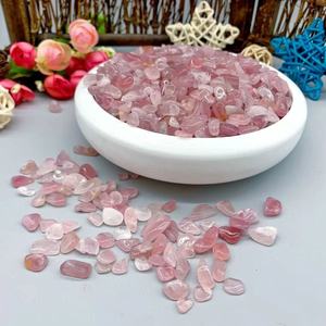 Vente en gros de copeaux de quartz rose de Madagascar polis, perles de pierres précieuses naturelles, gravier de cristal de guérison, Reiki, Feng Shui, respectueux de l'environnement - Product Image 3