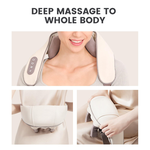 Deep 4D Deep Tissue Kneading 2026 <b>Heat</b> Function Pain Relief Cordless Massager <b>Heat</b> Neck Massager - Product Image 2