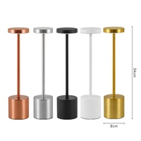 Lampes de table créatives LED tactiles rechargeables portables sans fil modernes en forme de champignon pour restaurant, luxe USB