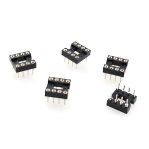 مقبس TAODAN IC 20 من دبابيس الصف ، صف دائري 2 صف 8 ، مقبس رقاقة IC للحام ، محول 8RPSCSA-20 ذهبي - Product Image 3