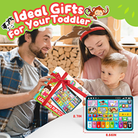 Tablette d'apprentissage pour les tout-petits 1-3 Jouets d'apprentissage bilingues avec musique et son Jouets d'orthophonie Montessori
