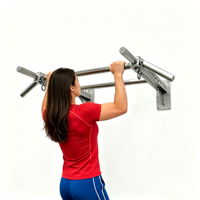 Barre de traction murale en acier inoxydable 304, barre de traction multi-positions avec boucles pour sacs de sable, équipement de gym complet pour la maison et l'intérieur