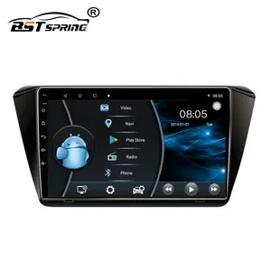 Bosstar Pemutar Dvd Video Mobil Wifi, untuk Skoda Superb 2014-2019 2016 dengan Navigator Gps Otomatis BT