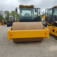 Compacteur vibrant à tambour unique d'occasion robuste XS263J, rouleau compresseur de 26 tonnes pour la construction routière et ponteuse