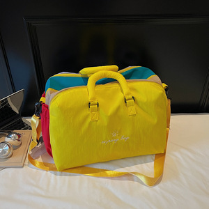 Multi-color Travel <b>Duffel</b> <b>Bag</b> Lightweight Handheld Business Trip <b>Bag</b> Luggage Sleeve Design Foldable Fitness Overnight <b>Bag</b> - Product Image 5