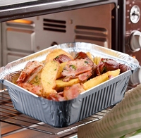 5000ml 169oz Grand Jetable pour Emballage Alimentaire Étain Feuille Barbecue Assiettes et Traiteur À Emporter En Aluminium Conteneur Plateaux