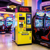 Machine à changer les pièces de monnaie, Validateur de billets commercial, Kiosque d'échange, Acier inoxydable, Surveillance à distance, Parking, Stations de métro
