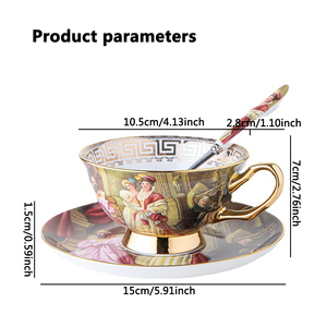 Wholesale European Style Ceramic <strong>Tea</strong> Wedding <strong>Tea</strong> <strong>Cup</strong> <strong>Cup</strong> Luxury <strong>Turkish</strong> Coffee <strong>Cups</strong> and Saucer - Product Image 6