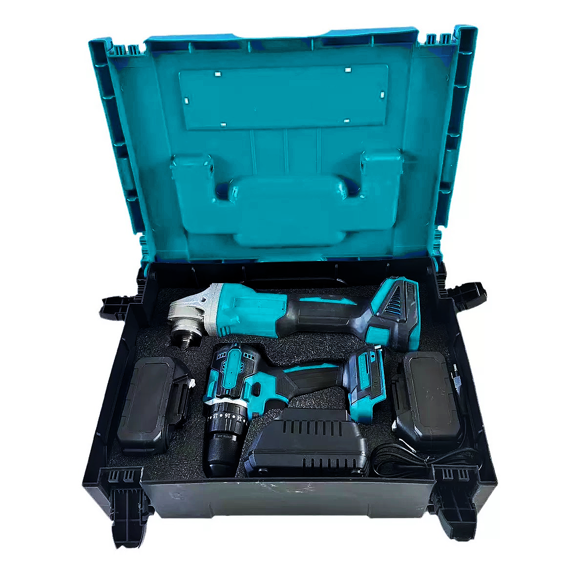 Ensemble perceuse électrique et meuleuse d'angle 2 en 1