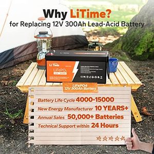 Paquete de Baterías de 12V 300Ah, BMS de 200A, 15000 Ciclos, Mayor Densidad de Energía, Paquete de Baterías Recargables de Iones de Litio de 15000 - Product Image 2