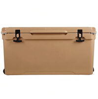 Glacière isotherme rotomoulée en PE 190QT avec roulettes, étanche, antidérapante, durable, pour le rangement extérieur, la pêche, le camping, personnalisable avec logo