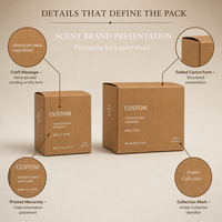 Boîtes d'emballage cosmétique en papier kraft brun uni, impression personnalisée du logo, écologiques