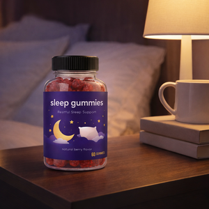 60 gommes à la mélatonine pour adultes, <span class=keywords><strong>aide</strong></span> au sommeil nocturne, favorise un sommeil profond, riche en vitamine B6, produit sain - Product Image 6