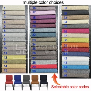 Wholesale Commercial Modern Luxury <strong>Dining</strong> Theatre Auditorium <strong>Stackable</strong> Iron Fabric Church <strong>Chairs</strong> with Customized Color - Product Image 5
