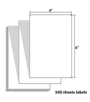 4x6 pouces étiquette de bordereau d'expédition adresse thermique étiquette de code à barres a6 étiquette thermique autocollants ruban d'emballage avec logo de l'entreprise