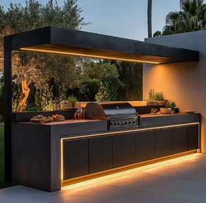 Armoires extérieures personnalisées en acier inoxydable 304 <span class=keywords><strong>pour</strong></span> jardin, barbecue, <span class=keywords><strong>terrasse</strong></span>, cuisine extérieure - Product Image 1