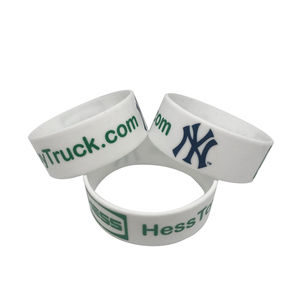 Pulseras de goma de <span class=keywords><strong>1</strong></span> pulgada de ancho, logo personalizado, de silicona, deportivas, baratas - Product Image 5