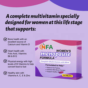 Tabletas de Fórmula para la Menopausia para Mujeres OEM ODM con Vitamina, Calcio y Niacina, Apoyo para una Piel Saludable, Alivio para los Ligeros Cambios de Humor - Product Image 3