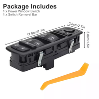 New Master Power Window Switch 4602863AB 4602863AC 4602863AD for Dodge Ram 1500 2500 3500 2009-2012 Driver Side Front Left