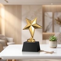 Trophée sportif en cristal décoratif de haute qualité, gravé au laser, avec base noire, marque HDW, 7*15cm, boîte cadeau pour événement de marque