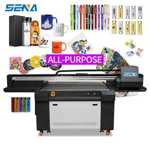 Cheap price 1390uv flatbed printer Ricoh Print head A0 A1 large format printer for custom license plate plastic stone feather