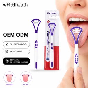 Nettoyeur de Langue en Silicone Réutilisable avec Brosse – Grattoir Professionnel pour une Haleine Fraîche – Outil d'Hygiène Dentaire – Vente en Gros Usine - Product Image 1