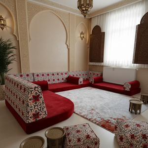 Arabic Majlis <b>Moroccan</b> Majlis Majlis Design | Customization Possible L Shaped Arabic Floor <b>Sofa</b> Set U Shaped Arabic - Product Image 3