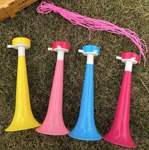 Plastic Horn with Rope Children's Toy with Tweeter-Dollar Store Party Supplies for Weddings & Graduations Cheer Fan Horns
