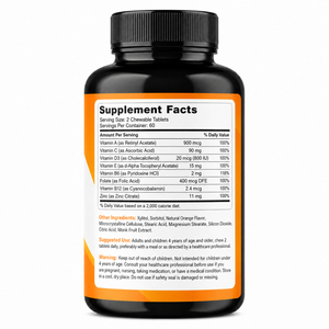 Comprimés multivitaminés sans sucre, supplément de vitamine B6 pour adolescents, soutien de l'immunité antioxydante - Product Image 6