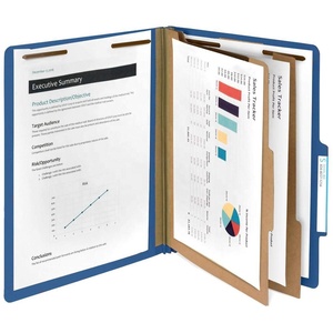 Các Thư Mục Phân Loại Màu Xanh Đậm, 2 Dải Phân Cách, 2 Ngạnh Bền Được Thiết Kế Để Tổ Chức Tệp Y Tế Tiêu Chuẩn - Product Image 3