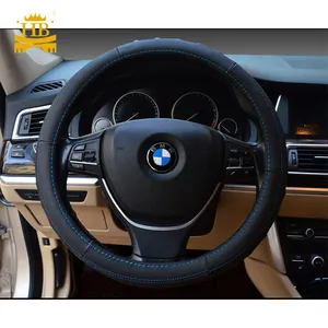 Safety genuine leather car steering wheel cover great touch