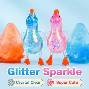 Juguete Blandito de Animales Needoh, Paquete de 4, Blandito de Animales de Cristal de Ascenso Lento, Juguete Antiestrés Relleno de Purpurina para Niños - Product Image 6